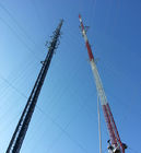 36m / S Telecom Trójkątna 30m wieża z odciągami kratowymi