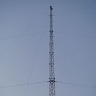 Standardowe połączenie kołnierzowe ASTM 36m / S Guyed Wire Tower Konfigurowalna stal konstrukcyjna ze stali i stopu